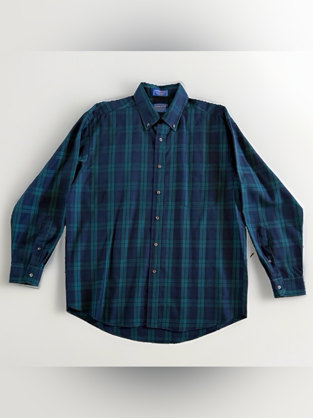 Pendleton Sir Pendleton 100% Wool Plaid Shirt Men’s Large